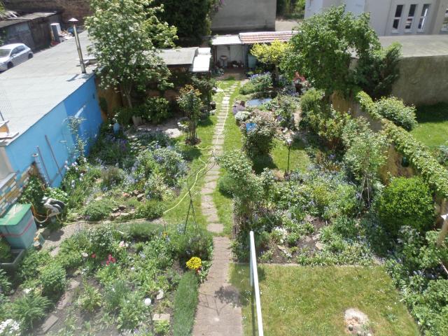 Innenstadtwohnung mit großem Garten