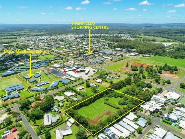 Inner Highfields. Exceptional Greenfield Development Site