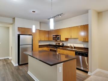 Income Restricted Spacious 1 Bedroom with In Unit Laundry, Private Balcony, Pet Friendly Living & Fitness Center in the Heart of Juanita Village | Open House: Everyday Tour now!