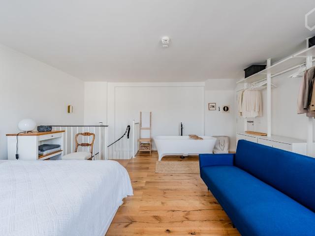 Incredible & Truly Unique 2 Floor Rooftop Apartment with Luxury Bathtub in Prenzlauer Berg, Berlin, Berlin Amsterdam Apartments for Rent