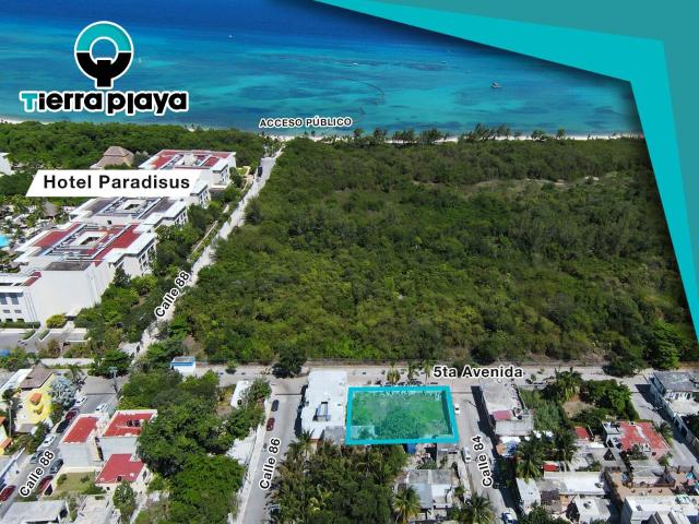 Increible lote mixto de 714 m2 sobre la 5 Avenida, Playa del Carmen