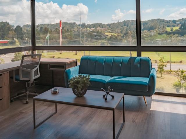 Industrial Chic Appartment with green views