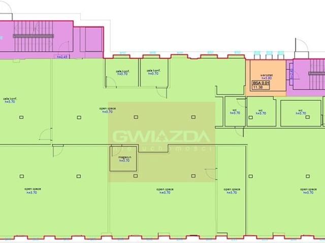 Industrialne biuro 516 m² w Warszawie polecam