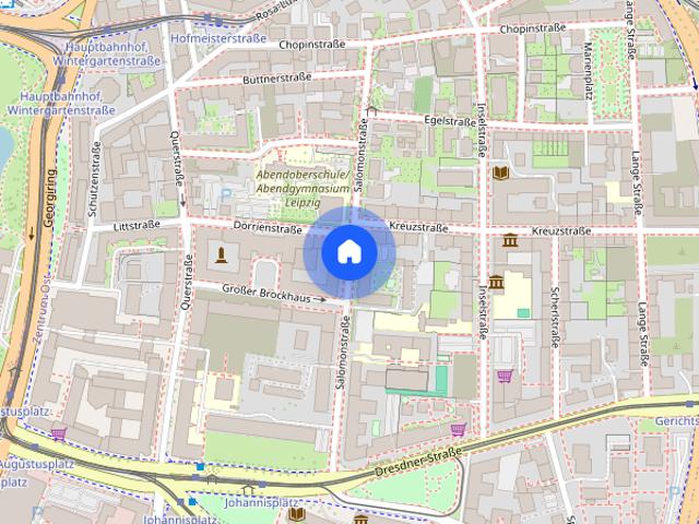 Individuelle 3 Raum Dachgeschosswohnung mit Einbauküche!5 Minuten ins Zentrum!