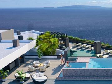 INFINITY Apartamento T1 com Vista Mar | Piscina Infinity Rooftop & Ginásio | Garajau, Madeira