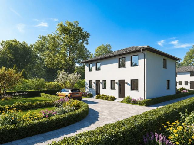 Inkl. Grundstück: Energieeffiziente Neubau Doppelhaushälfte mit Keller Berlin Bohnsdorf