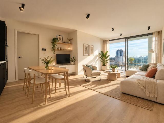 Instapklaar, energiezuinig appt met zonnig terras 18 m² en panoramisch uitzicht !