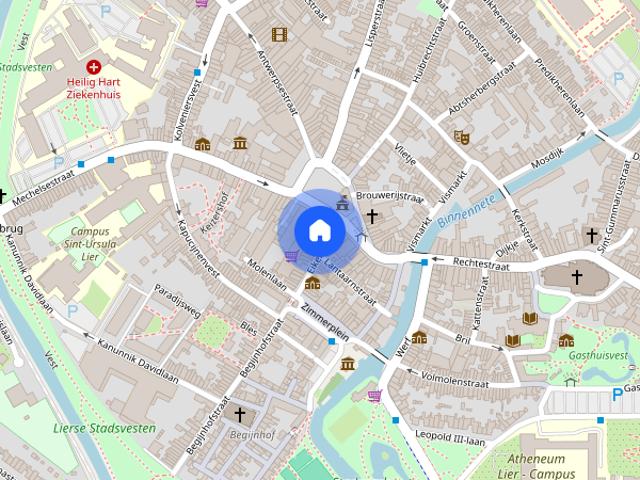 Instapklaar ruim appartement met lift met zicht om de Grote Markt