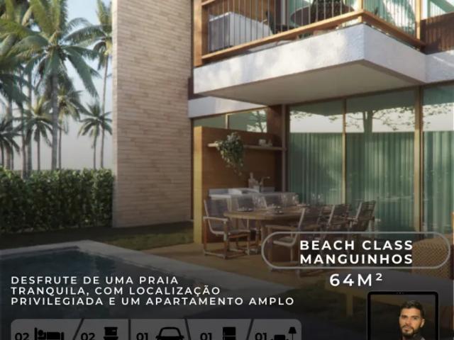 Investimento Seguro: Apt 2Q 63m² no Beach Class Manguinhos, Alta Rentabilidade na Praia dos Carnei
