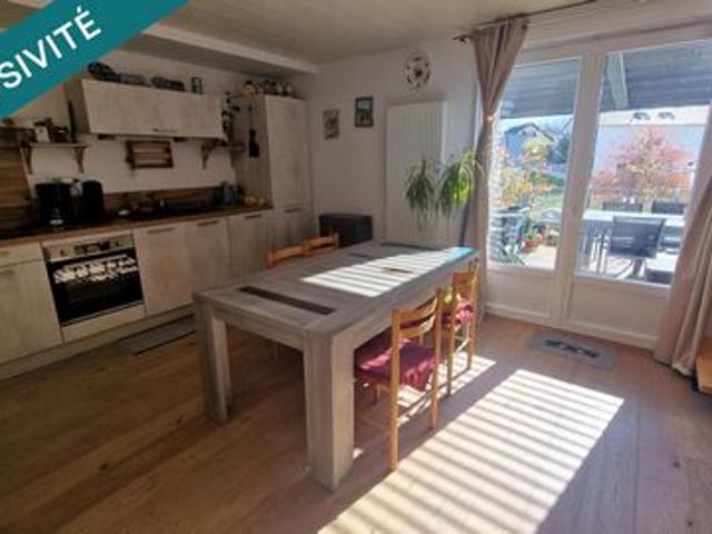 Investissement uniquement – Nue propriété occupé – Duplex RDC 81m2 avec terrasse, garage – Saône
