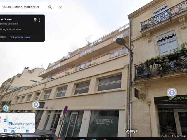 investissez pour l'avenir dans cet appartement T2 traversant avec belle terrasse en vente en nue propriété actuellement encore loué quelques semaines