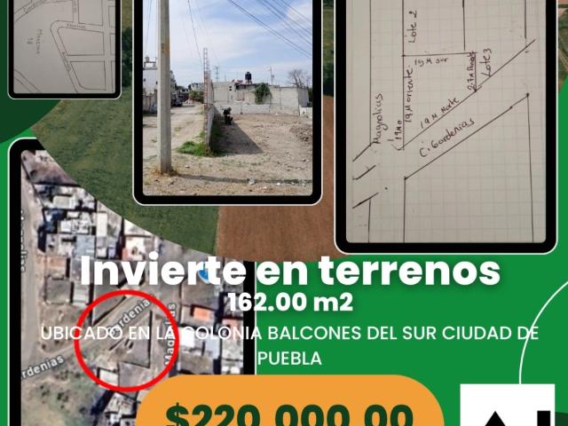 Invierta en terrenos. Terreno en esquina