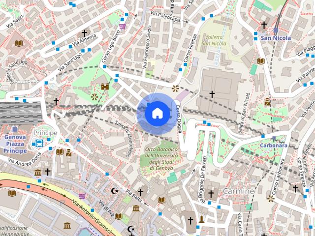 Inviting double bedroom near the University of Genoa