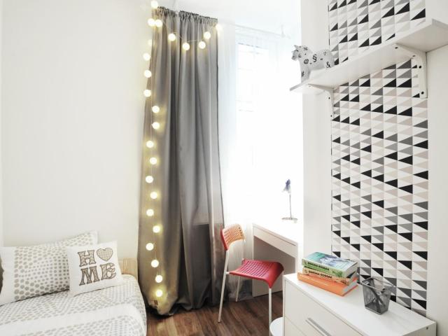 Inviting single bedroom near Gdańsk University of Technology