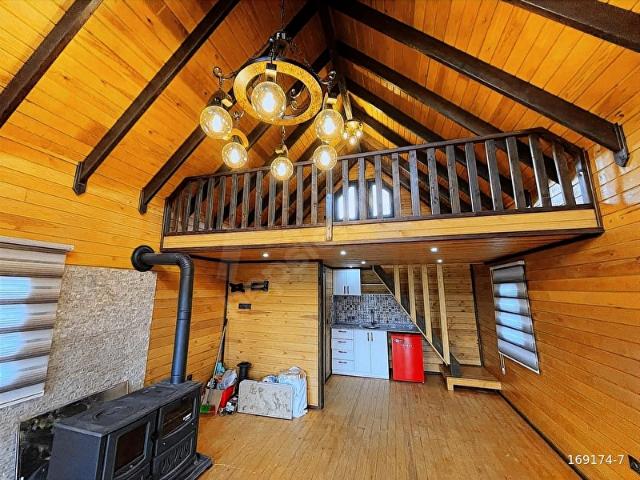 RUHSATLI İSKANLI, PANORAMİK ORMAN MANZARALI LÜKS AHŞAP VİLLA.
