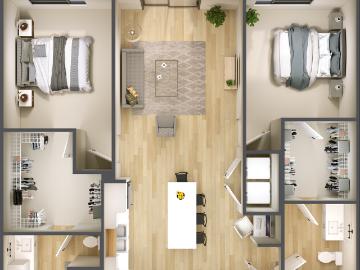 Ivy at SOCO 2 Bedroom Apartment for Rent at 4177 S Columbia Rd, Grand Forks, ND 58201