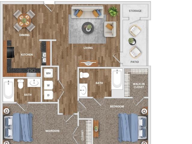 Jamison Park 2 Bedroom Apartment for Rent at 2245 Greenridge Rd, North Charleston, SC 29406