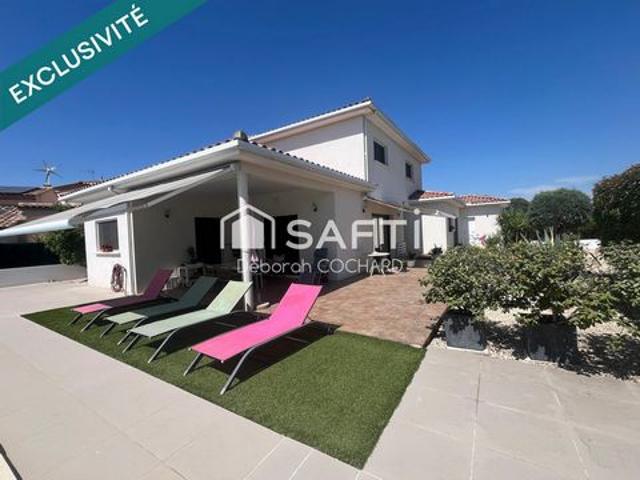 JACOU –Superbe villa contemporaine haut de gamme 150 m² avec piscine, pool house et terrain de 902 m² sans vis à vis