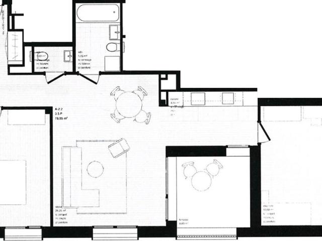 Langzeitmiete: Neue Wohnung im Herzen des Dorfes Montana