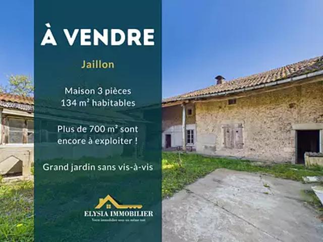 Jaillon 54200 Achat / Vente maison 3 pièces t3