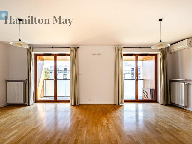 Przestronne 91 m² z balkonem i 2 łazienkami Wilanów