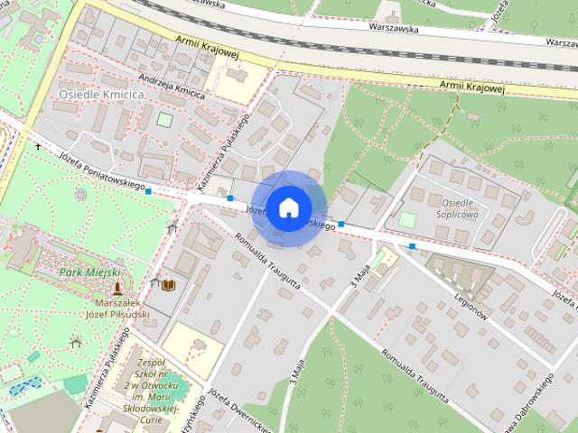 Jasne mieszkanie 2 pokojowe 45,79 m² | Wysoki parter | Centrum Otwocka