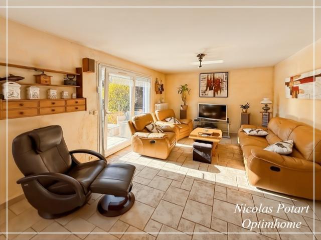JAUX – MAISON FAMILIALE 4 CHAMBRES – TERRAIN AVEC VERGER – SOUS SOL TOTAL