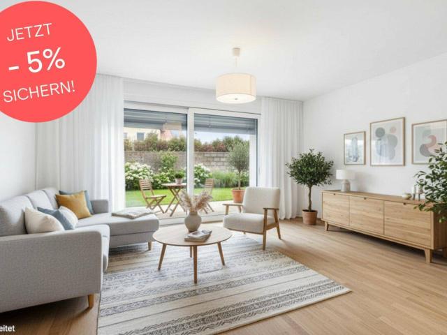 Jetzt 269.000, statt 283.000, ! Ideale Singlewohnung mit Garten: Ca. 52 m² Wohnfläche, ca. 40 m² sehr private Außenfläche | Abstellraum inklusive | Provisionsfrei