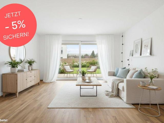 Jetzt 352.000, statt 371.000, ! Für die kleine Familie der perfekte Ort: 3 Zimmer Gartenwohnung mit über 70 m² Außenfläche | Süd West Ausrichtung