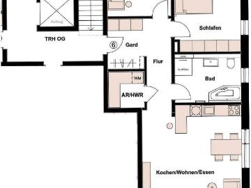 Jetzt zu besichtigen! Sonnige 3 Zimmer Neubau Whg Bad mit Fenster, Abstellraum, Balkon mit Markise, Südwest Lage im 1.OG, u.v.m