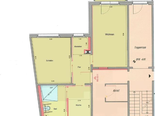 Barrierefreie 2 Raum Wohnung im Zentrum von Crimmitschau