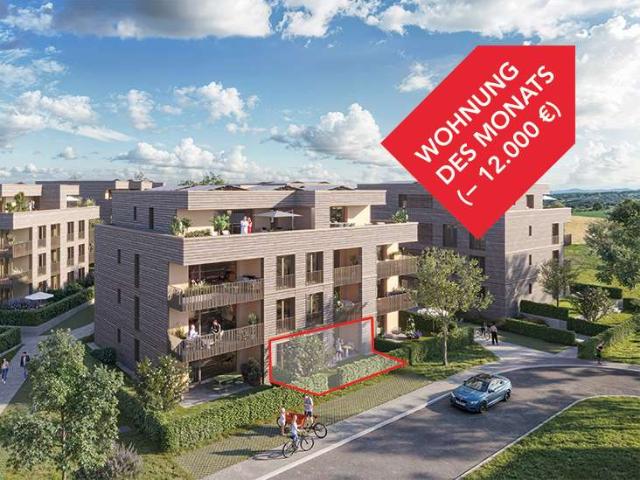 Jetzt sparen: 12.000€. Ruhige 3 Zi Erdgeschosswohnung mit Terrasse WE902