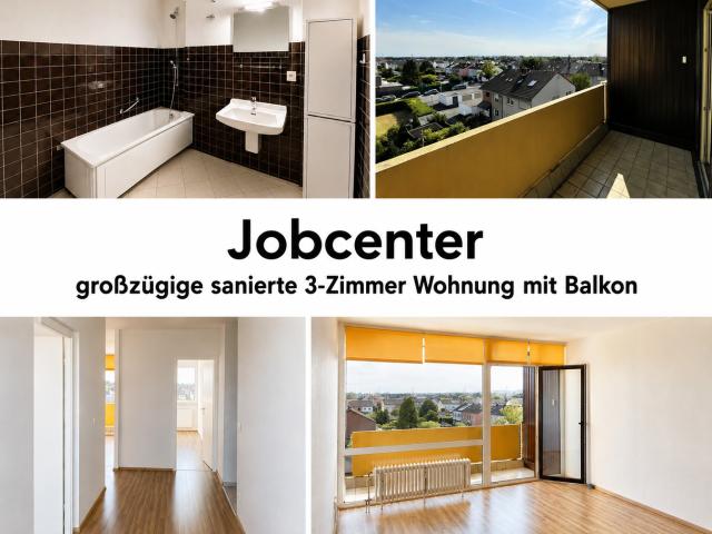 Jobcenter– deine neue Wohnung ist fertig! Job Center–Your new apartment is ready for you to move in!