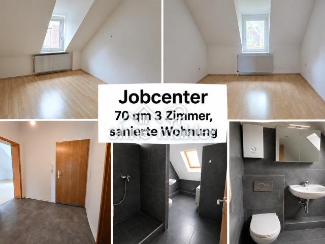 Jobcenter– deine neue Wohnung ist fertig! Job Center–Your new apartment is ready for you to move in!