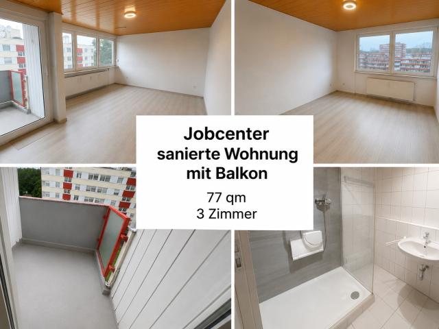 Jobcenter – جوب سنتر – Джобцентер – deine neue Wohnung ist fertig!