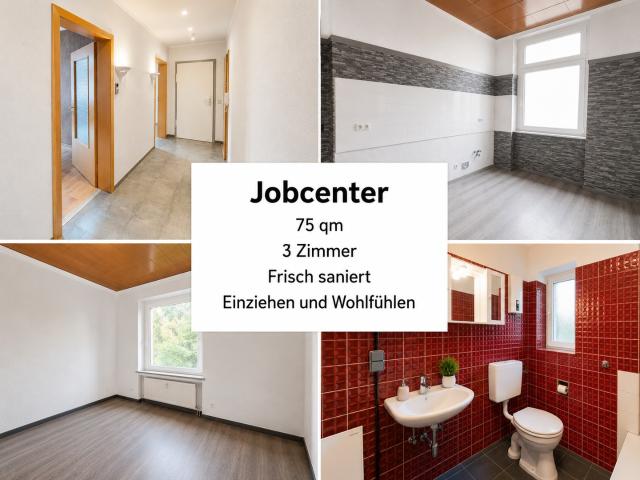 Jobcenter – جوب سنتر – Джобцентер – deine neue Wohnung ist fertig!