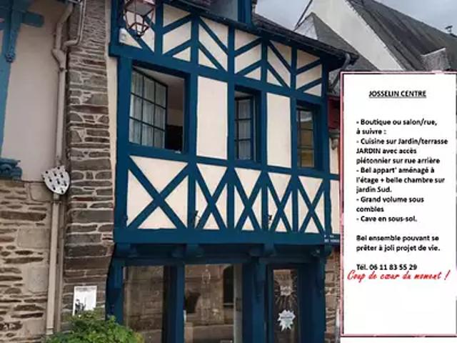 Josselin 56120 Achat / Vente maison 7 pièces t7 cave