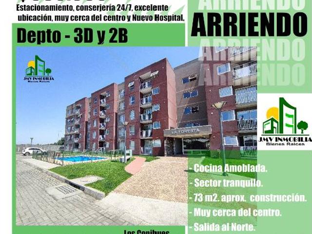 JMV Inmobilia ARRIENDA amplio Dpto. Cond. Altos de Palermo