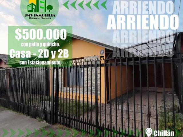 JMV Inmobilia ARRIENDA casa 2D 2B 2E Chillán