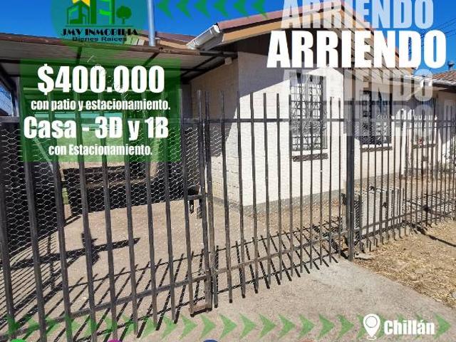 JMV Inmobilia ARRIENDA CASA Parque Lantaño. Chillán