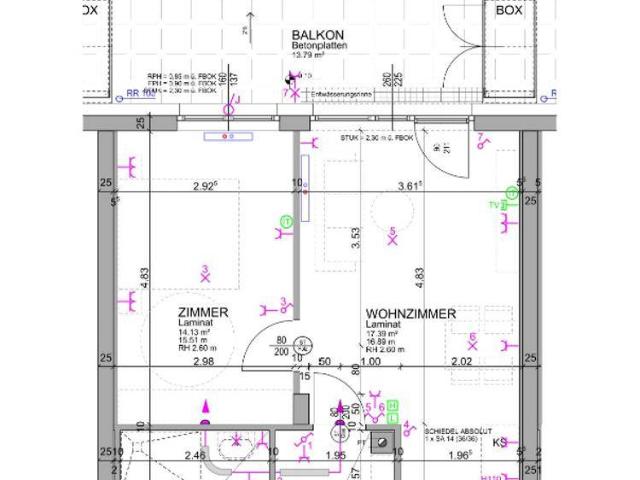 Junges Wohnen: 2 Zimmerwohnung im Erdgeschoss mit Balkon