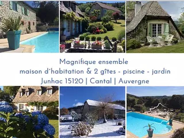 Junhac 15120 Achat / Vente maison 11 pièces t11 piscine jardin