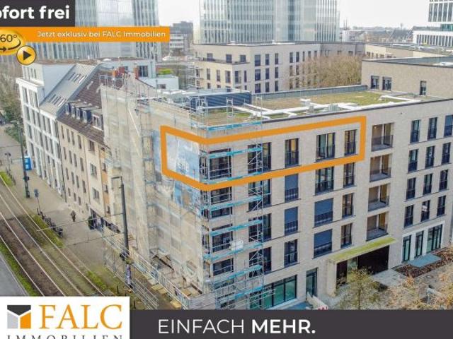 Just do it ! Neubau Wohnung nur 500 Meter vom Rheinturm entfernt