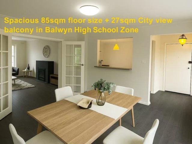 JUST STEPS TO BALWYN HIGH SCHOOL
