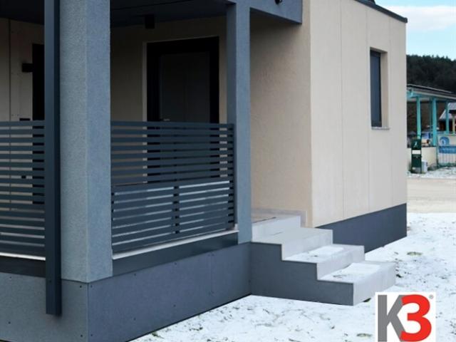 K3 EXKLUSIVES MODUL HAUS in der Ferienregion Klopeiner See. Wohnfläche 51 m2, 2 Schlafzimmer, Terasse