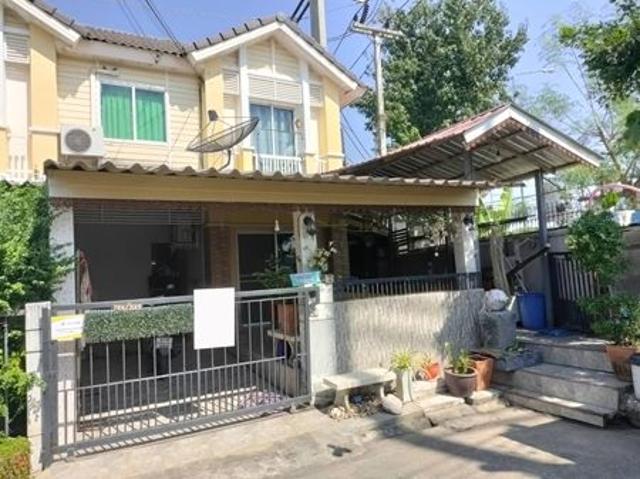 ขายทาวน์เฮ้าส์หมู่บ้านพฤกษาวิลล์ 40 ดอนเมือง โลคัลโรด หลังริม 29.9 ตรว. ต่อเติมครัว ที่จอดรถ พร้อมเข้าอยู่ ใกล้ตลาดสี่มุมเมือง
