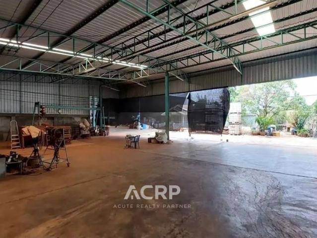 ขายที่ดินพร้อมโกดัง + บ้านพัก เทพารักษ์ กม.8 ซ.มังกร ขันดี ใกล้ทางด่วนกาญจนาภิเษก