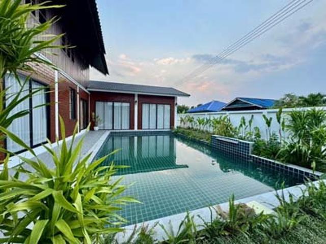 ขายบ้าน พูลวิลล่า Modern Lanna Luxury ขัวมุง อ.สารภี เชียงใหม่ ใกล้รร.นานาชาติลานนาเพียง 4.8 กม