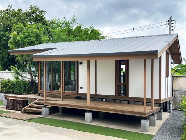 ขายบ้านสำเร็จรูป บ้านโมดูลาร์ สตูดิโอ 1ห้องน้ำ และระเบียงในตัว รับสร้างทั่วประเทศ