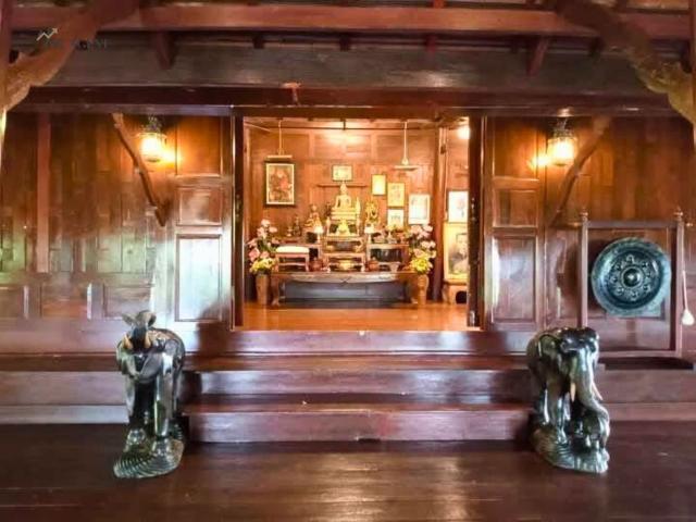 ขายบ้านทรงไทยแท้ ไม้สักทอง–ไม้แดงทั้งหลัง บรรยากาศรีสอร์ท จ.กาญจนบุรี